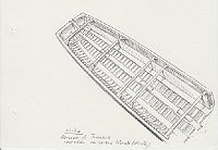 189 Sicilia - barcone di tonnara vasceddu con corridoio laterale - stiratu
